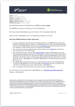 電子ビザの申請